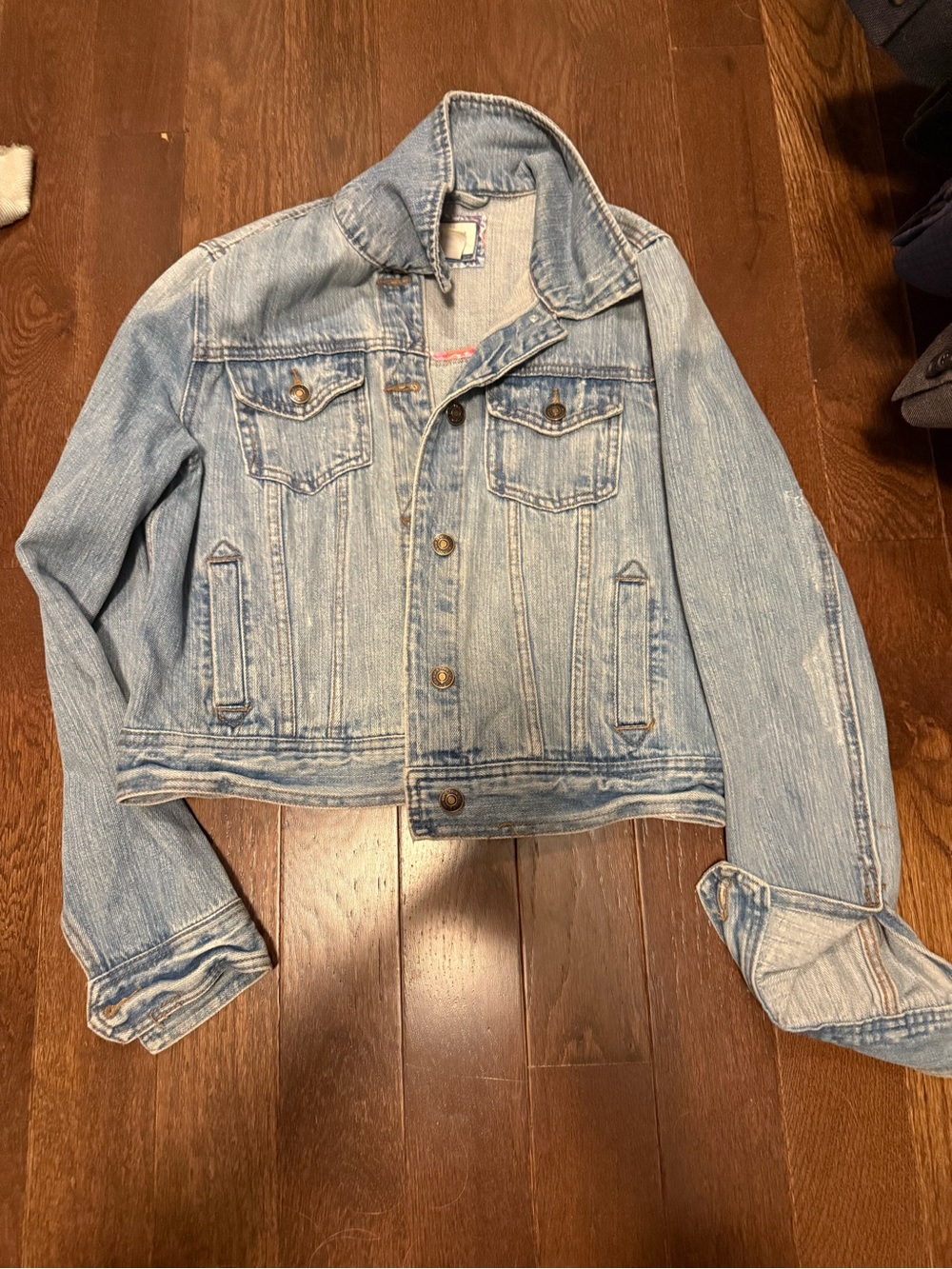 Forever 21 Light Blue Washed Denim Jacket
